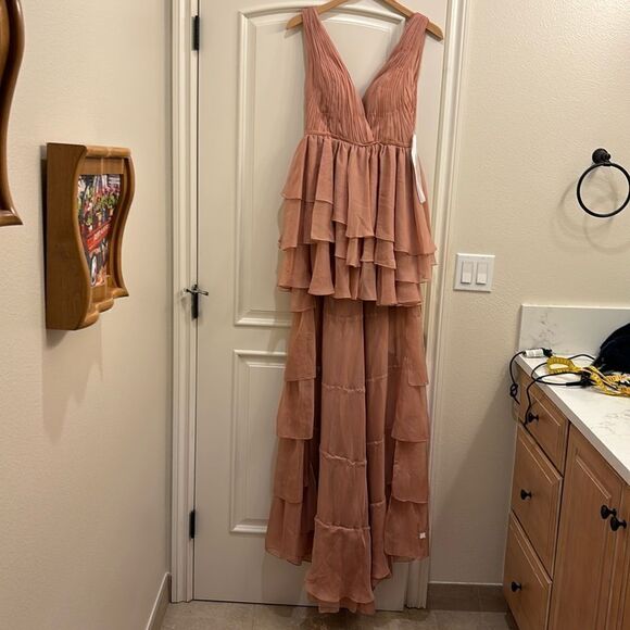 Mac Duggal Dresses & Skirts - NWT Leena MacDougal blush pink high low dress